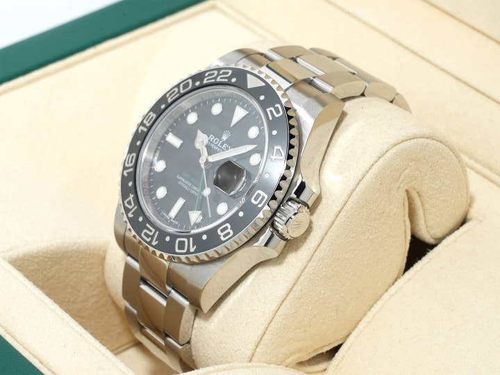 ロレックス GMTマスターII Ref.116710LN ステンレススチール ブラック文字盤 オイスターブレスレット 未使用 vkd8m5xy