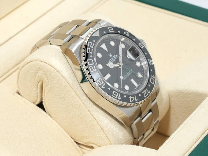 ロレックス GMTマスターII Ref.116710LN ステンレススチール ブラック文字盤 オイスターブレスレット 未使用 vkd8m5xy