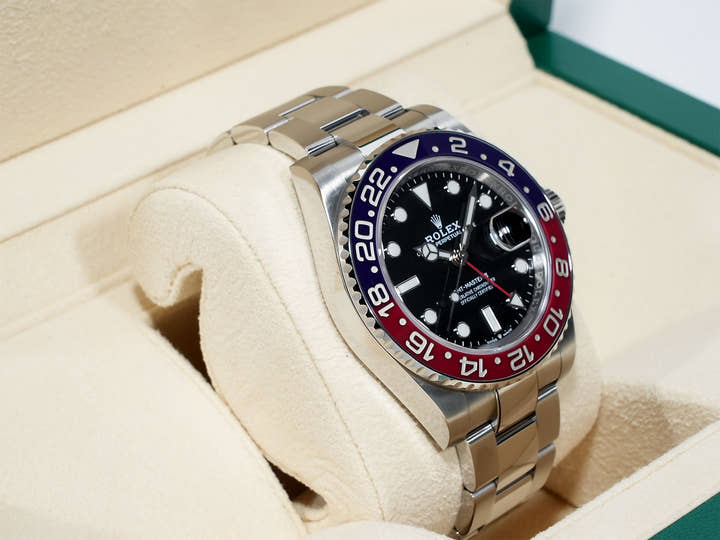 Pre-owned Rolex GMT-Master II Ref. 126710BLRO Stainless Steel Black Dial Oyster Bracelet qgidu4zu