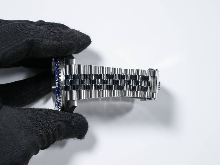 Pre-owned Rolex GMT-Master II Ref. 126710BLNR Stainless Steel with Black Dial and Jubilee Bracelet (v2yab9wj)