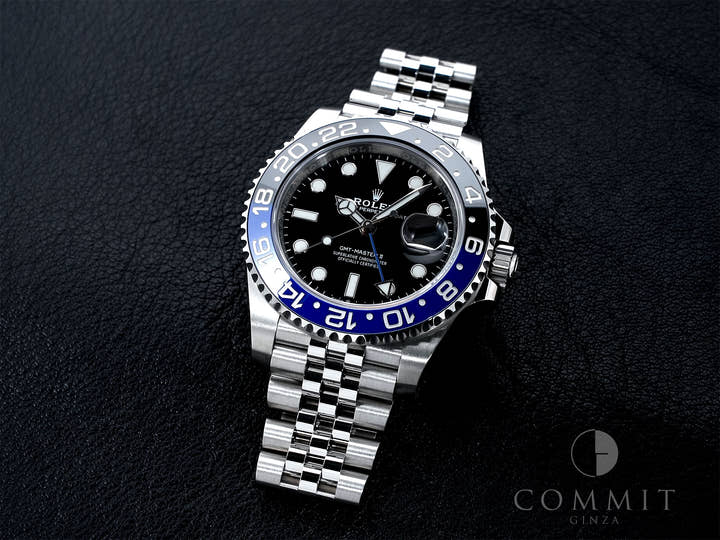 Pre-owned Rolex GMT-Master II Ref. 126710BLNR Stainless Steel with Black Dial and Jubilee Bracelet (v2yab9wj)