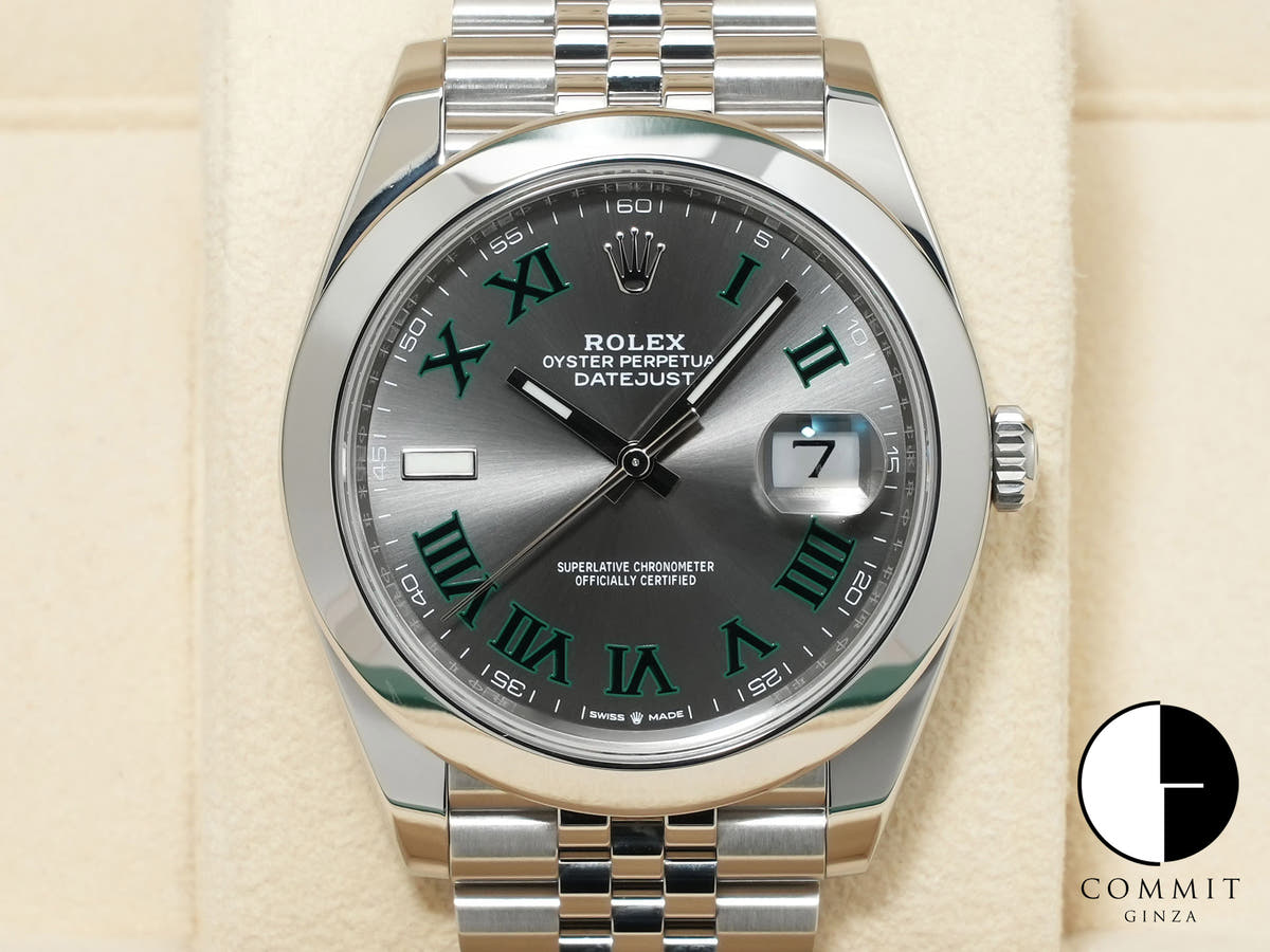Rolex Datejust 41 Ref. 126300 Stainless Steel Slate Roman Dial Jubilee Bracelet Excellent Condition tnvkwomh