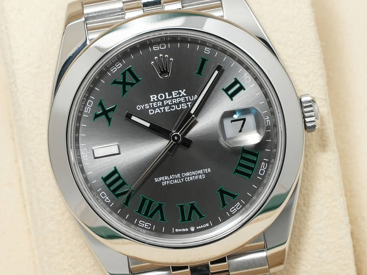 Rolex Datejust 41 Ref. 126300 Stainless Steel Slate Roman Dial Jubilee Bracelet Excellent Condition tnvkwomh