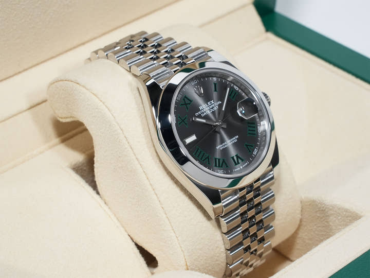 Rolex Datejust 41 Ref. 126300 Stainless Steel Slate Roman Dial Jubilee Bracelet Excellent Condition tnvkwomh