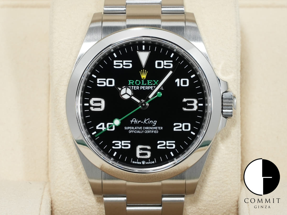Rolex Air-King Ref. 126900 Stainless Steel Black Dial Oyster Bracelet Excellent Condition kz3m757s