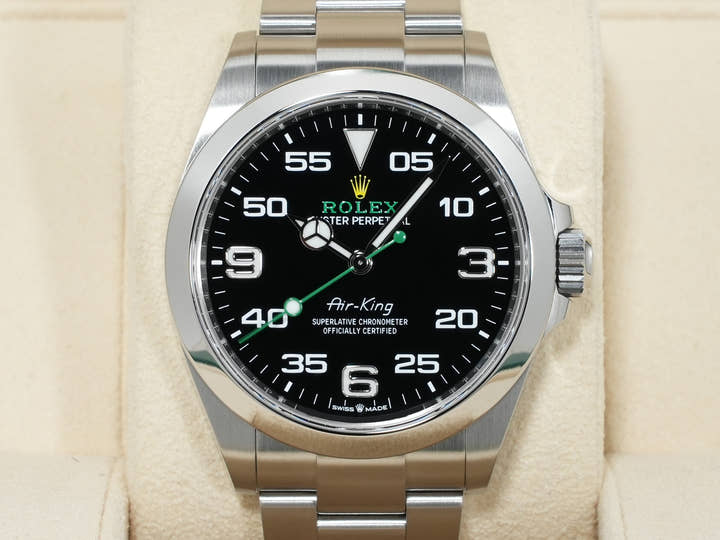 Rolex Air-King Ref. 126900 Stainless Steel Black Dial Oyster Bracelet Excellent Condition kz3m757s
