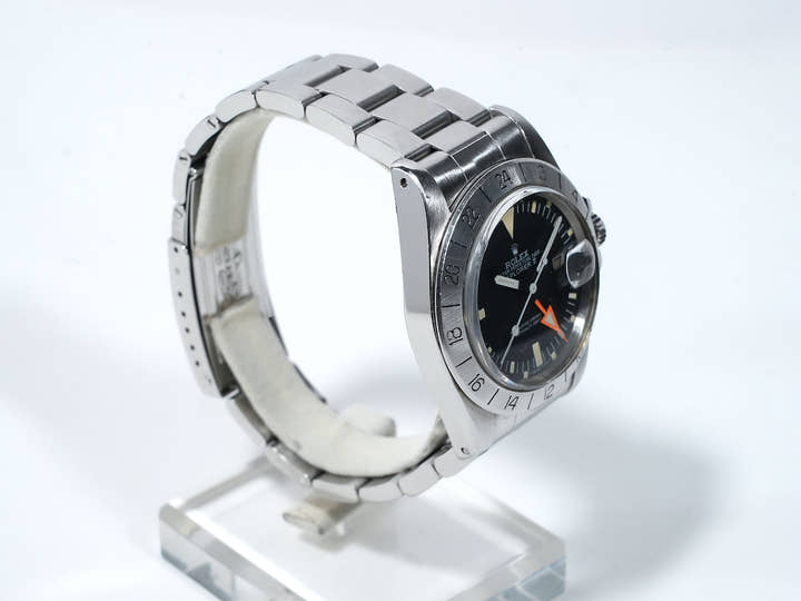 ロレックス エクスプローラーII Ref.1655 ステンレススチール ブラック文字盤 オイスターブレスレット 中古 kdoveuab