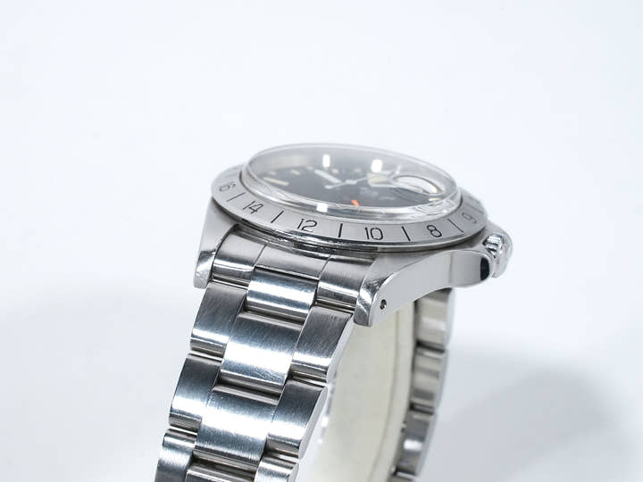 ロレックス エクスプローラーII Ref.1655 ステンレススチール ブラック文字盤 オイスターブレスレット 中古 kdoveuab