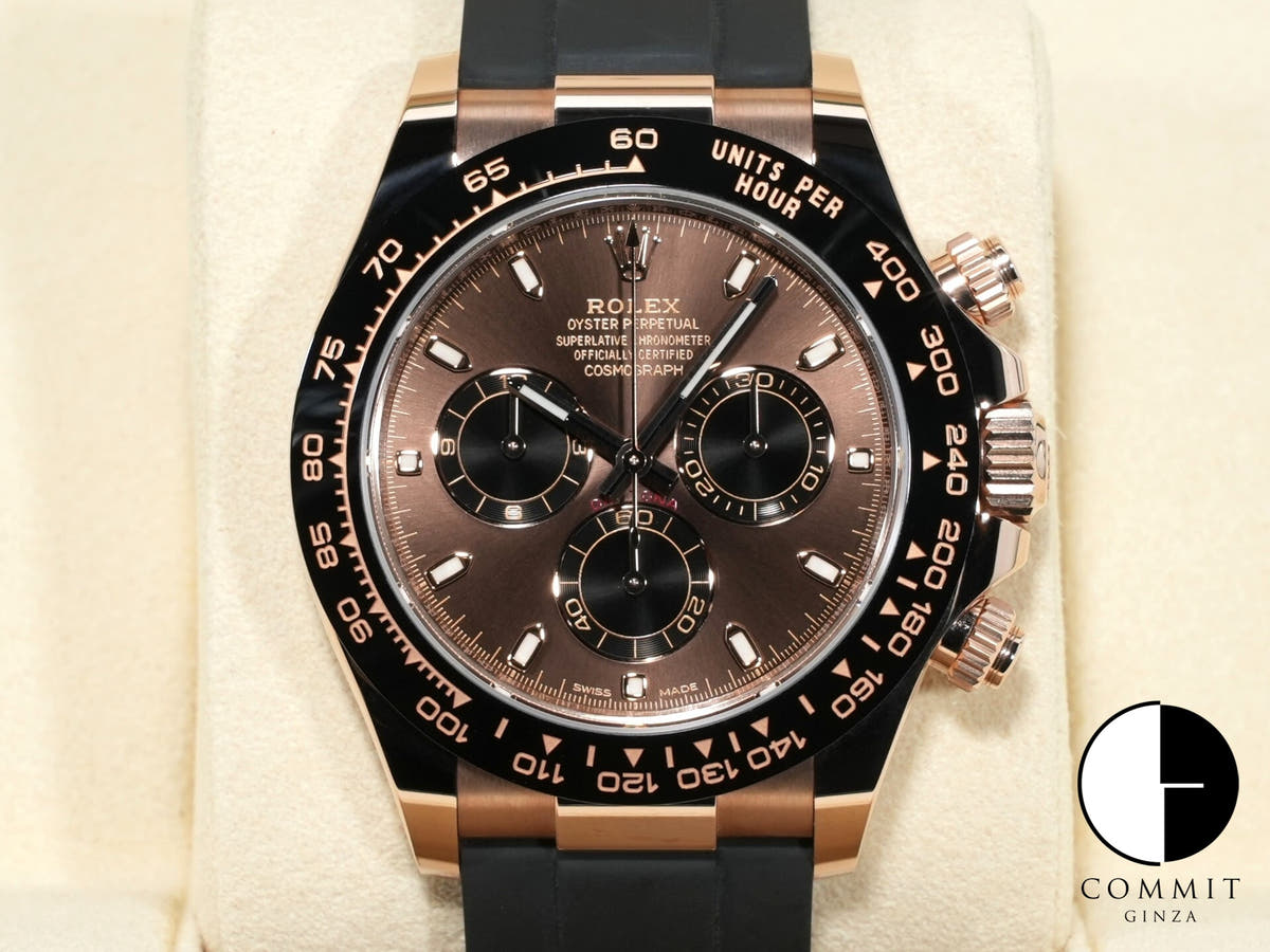 ロレックス デイトナ Ref.116515LN エバーローズゴールド チョコレート/ブラック文字盤 極美品 6ddergjh
