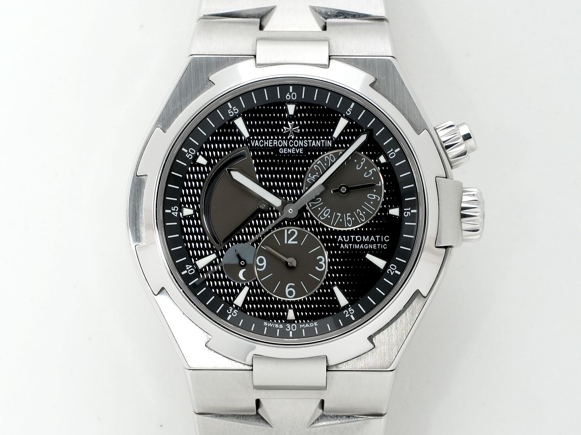 ヴァシュロンコンスタンタン オーヴァーシーズ デュアルタイム Ref.47450/B01A-9227 ステンレススチール ブラック文字盤 中古 briz49ct