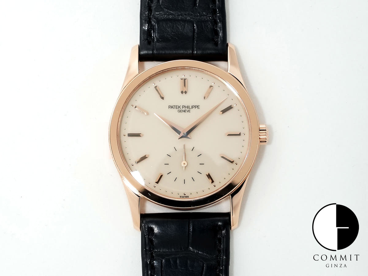 パテックフィリップ カラトラバ Ref.3796R-014 ローズゴールド アイボリー文字盤 美品 397ugnqx