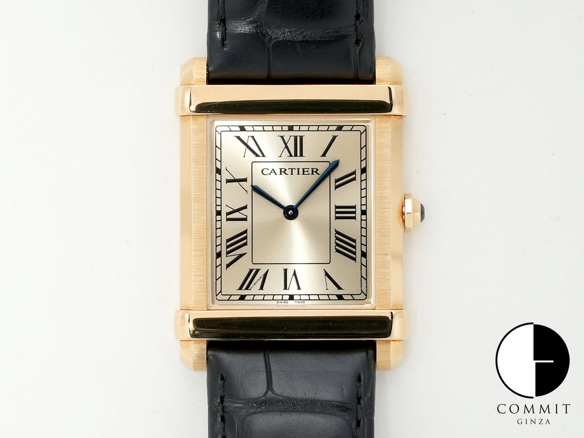 Cartier Tank Chinoise Ref. WGTA0088 Yellow Gold Champagne Dial Excellent Condition wden7yd6