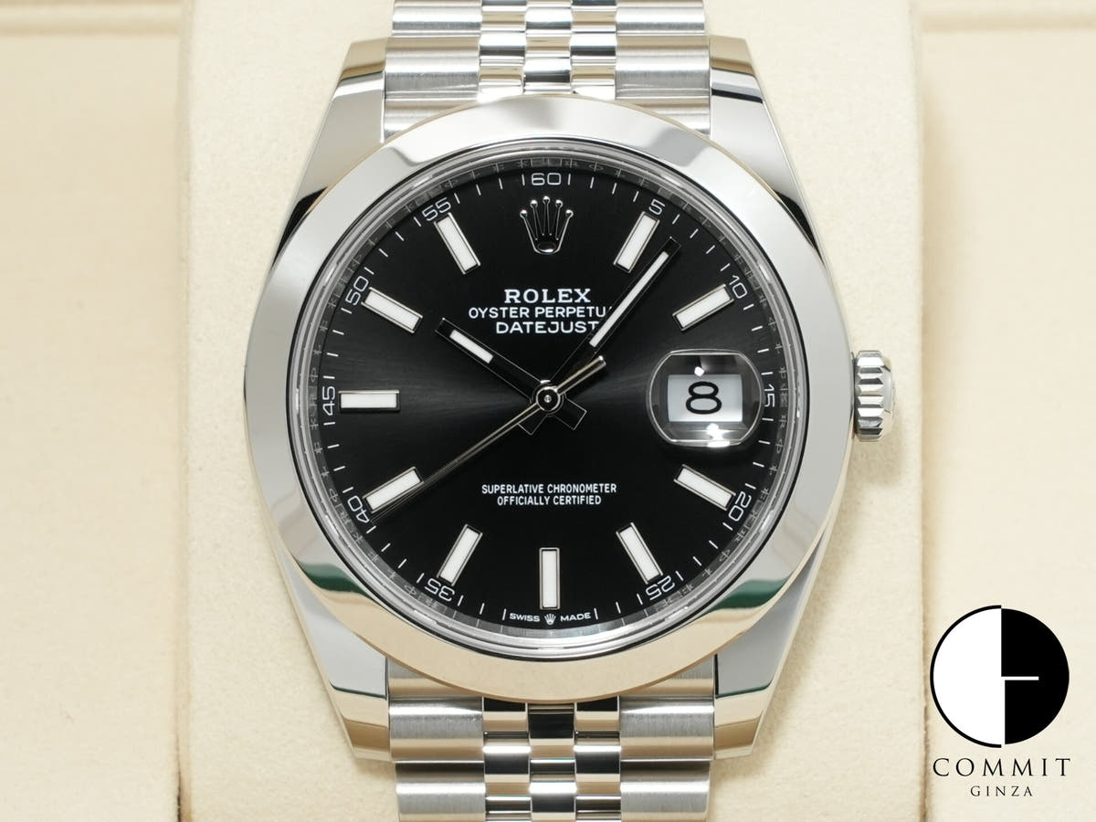 Rolex Datejust 41 Ref. 126300 Stainless Steel Black Dial Jubilee Bracelet Unused vd62tfzo