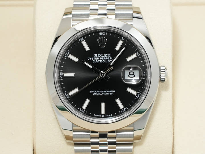 Rolex Datejust 41 Ref. 126300 Stainless Steel Black Dial Jubilee Bracelet Unused vd62tfzo