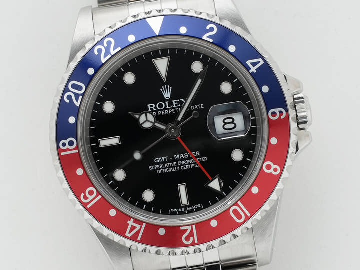 ロレックス GMTマスター Ref.16700 ステンレススチール ブラック文字盤 オイスターブレスレット 中古 s7po6qcz