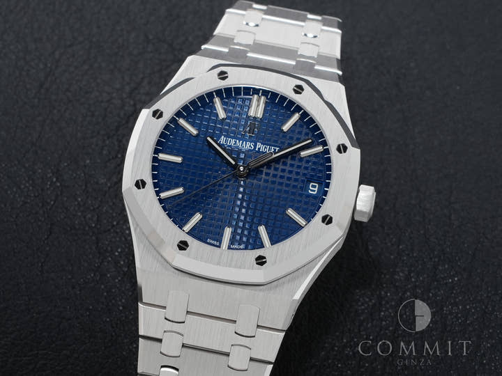 オーデマピゲ ロイヤルオーク Ref.15503BC.OO.1220BC.01 ホワイトゴールド ブルー文字盤 極美品 fuct2vx7