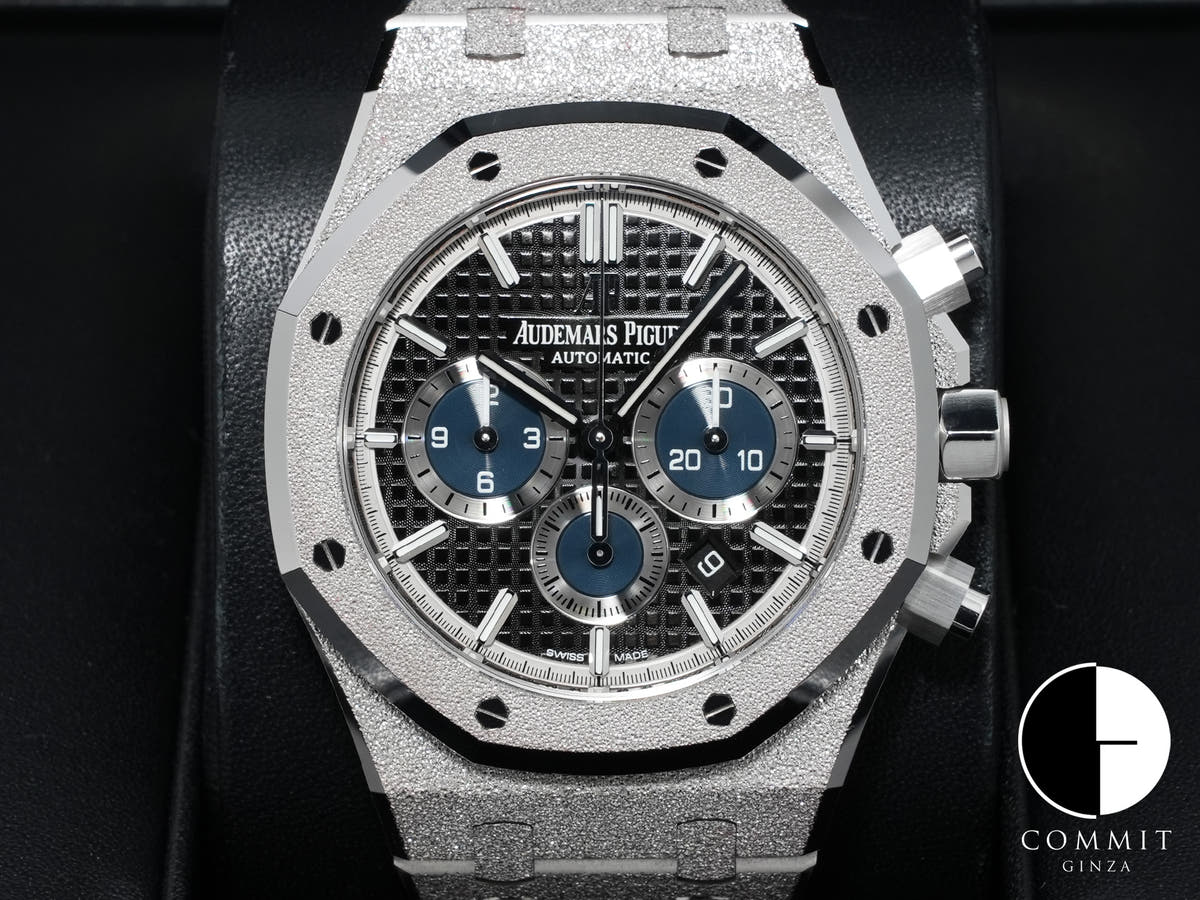 オーデマピゲ ロイヤルオーク クロノグラフ Ref.26331BC.GG.1224BC.03 ホワイトゴールド ブラックxグレーブルー文字盤 極美品 yi7xhh64
