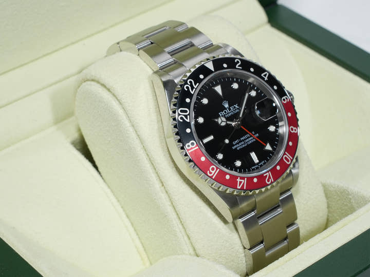 ロレックス GMTマスターII Ref.16710 ステンレススチール ブラック文字盤 オイスターブレスレット 美品 5jssavz9