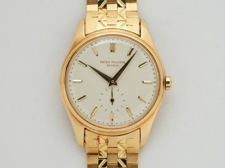 パテックフィリップ カラトラバ トロピカル Ref.2526 イエローゴールド エナメル文字盤 中古 s8of6vs6