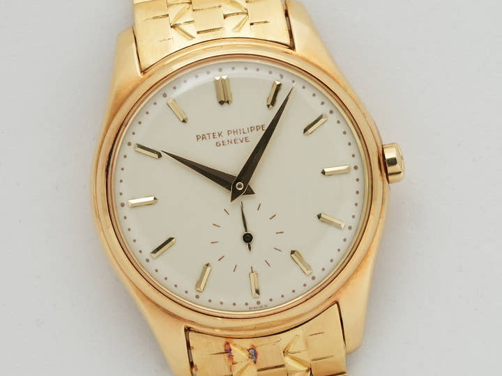 パテックフィリップ カラトラバ トロピカル Ref.2526 イエローゴールド エナメル文字盤 中古 s8of6vs6