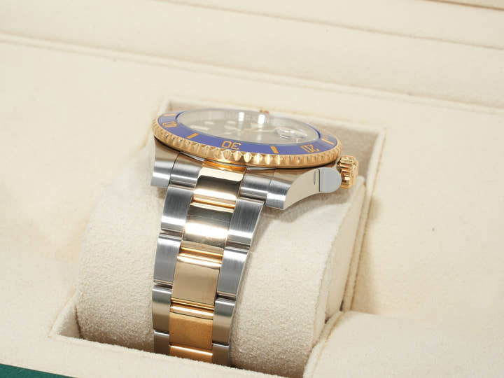 ロレックス サブマリーナー デイト Ref.116613LB ステンレススチール/イエローゴールド ブルー文字盤 美中古 fhs46rnu