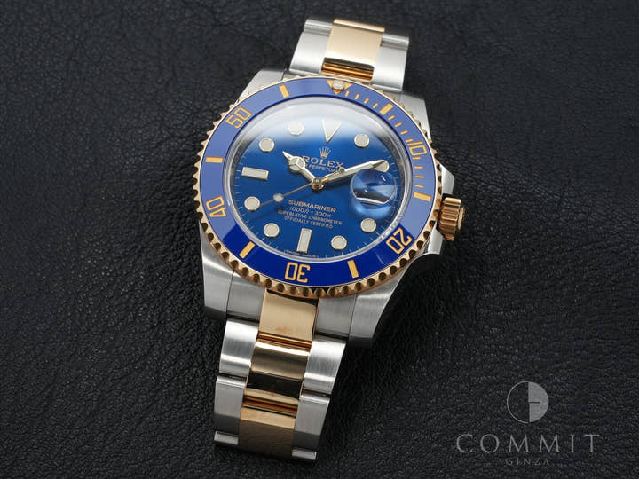 ロレックス サブマリーナー デイト Ref.116613LB ステンレススチール/イエローゴールド ブルー文字盤 美中古 fhs46rnu