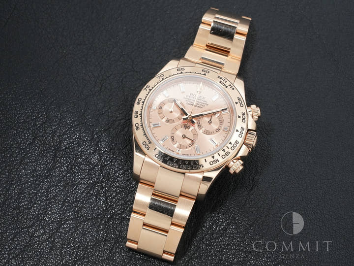 Pre-owned Rolex Daytona Ref. 116505A Everose Gold with Pink Diamond Dial (11 Diamonds) aafq4t26
