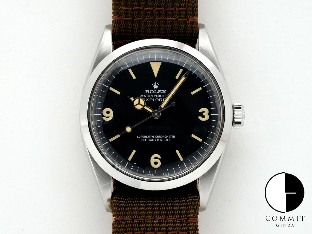 ロレックス エクスプローラーI Ref.1016 ステンレススチール ブラック文字盤 中古 3wx3n2d5