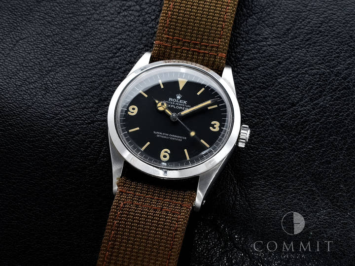 ロレックス エクスプローラーI Ref.1016 ステンレススチール ブラック文字盤 中古 3wx3n2d5