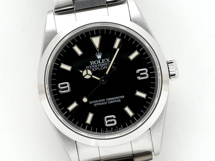 ロレックス エクスプローラーI Ref.14270 ステンレススチール ブラック文字盤 オイスターブレスレット 中古 yhy82ixq