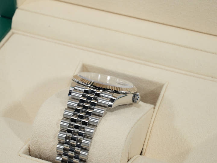 Rolex Datejust 36 Ref. 126234 Stainless Steel/White Gold Slate Roman Dial Jubilee Bracelet Excellent Condition haj23jkh