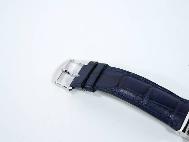 IWC ダ・ヴィンチ パーペチュアルカレンダー クロノグラフ ラトラパンテ Ref.3754 プラチナ ブルー文字盤 美中古 nrh5xu58