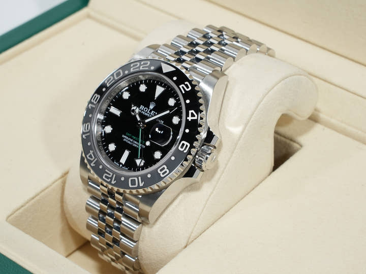 ロレックス GMTマスターII Ref.126710GRNR ステンレススチール ブラック文字盤 ジュビリーブレスレット 未使用 ekjzogd9
