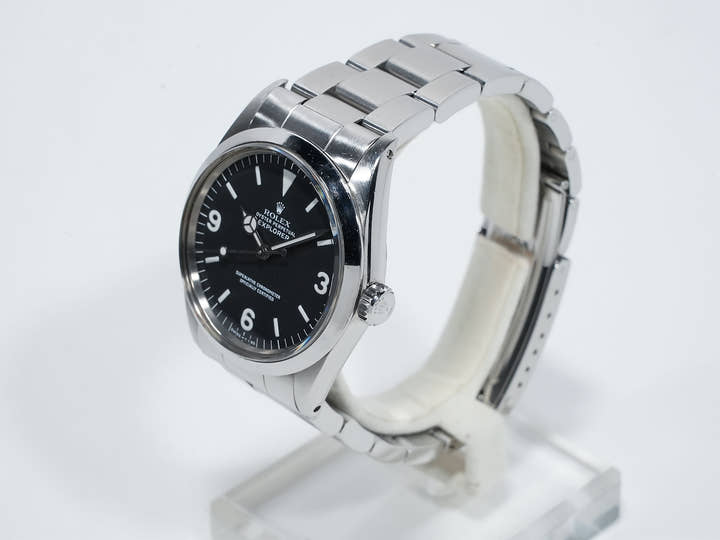 ロレックス エクスプローラーI Ref.1016 ステンレススチール ブラック文字盤 中古 jg73kxn7