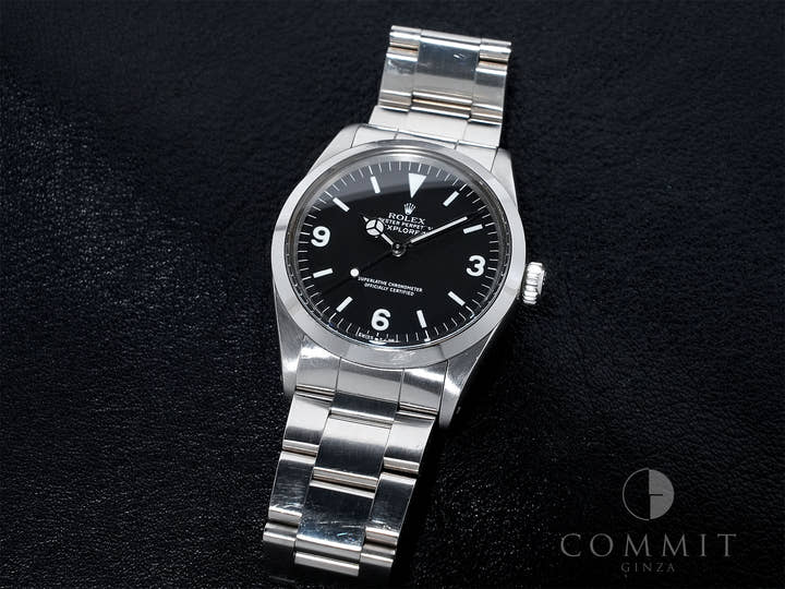 ロレックス エクスプローラーI Ref.1016 ステンレススチール ブラック文字盤 中古 jg73kxn7