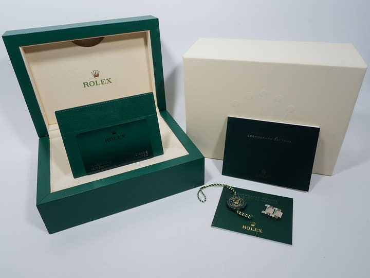 ロレックス デイトナ Ref.126509 ホワイトゴールド ブライトブラックxスチール文字盤 美品 h9emcc9o