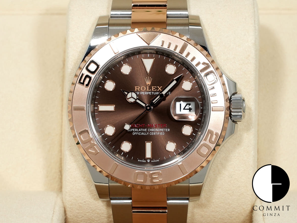 ロレックス ヨットマスター40 Ref.126621 ステンレススチール/エバーローズゴールド チョコレート文字盤 中古 yc75f7pz