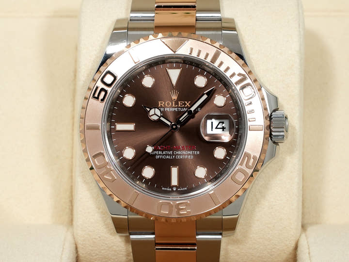 ロレックス ヨットマスター40 Ref.126621 ステンレススチール/エバーローズゴールド チョコレート文字盤 中古 yc75f7pz