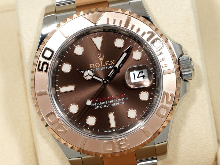 ロレックス ヨットマスター40 Ref.126621 ステンレススチール/エバーローズゴールド チョコレート文字盤 中古 yc75f7pz