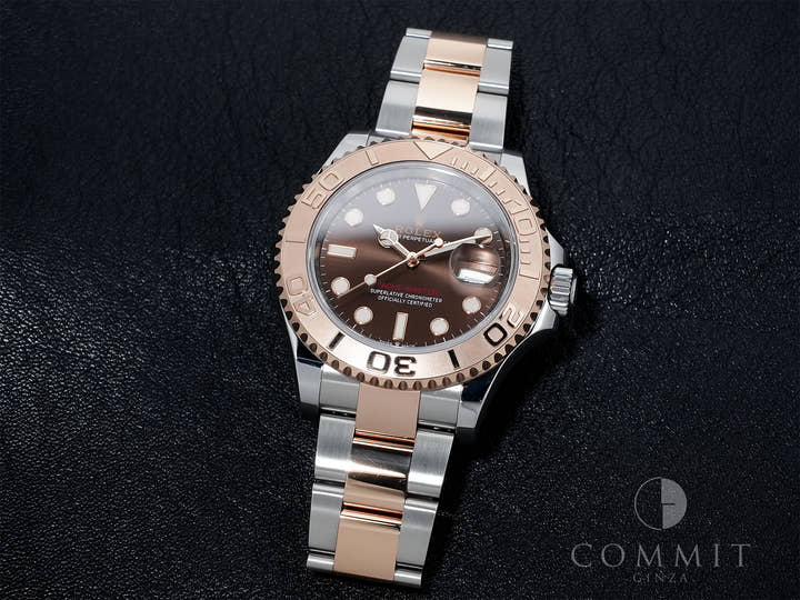 ロレックス ヨットマスター40 Ref.126621 ステンレススチール/エバーローズゴールド チョコレート文字盤 中古 yc75f7pz