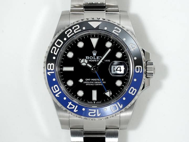 ロレックス GMTマスターII Ref.126710BLNR ステンレススチール ブラック文字盤 オイスターブレスレット 美品 vq6dkd77