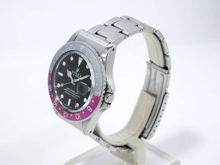 ロレックス GMTマスター Ref.1675 ステンレススチール ブラック文字盤 オイスターブレスレット 中古 nn56qkee