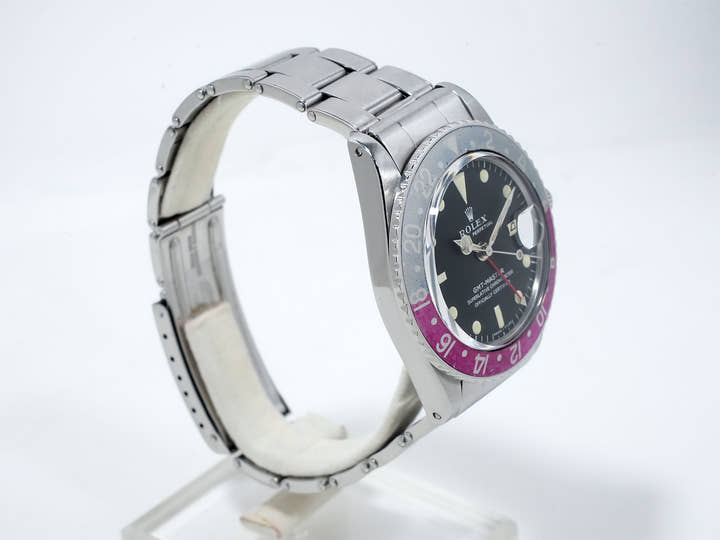 ロレックス GMTマスター Ref.1675 ステンレススチール ブラック文字盤 オイスターブレスレット 中古 nn56qkee