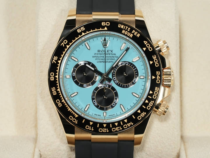 ロレックス デイトナ Ref.126518LN イエローゴールド ターコイズブルー文字盤 未使用 mu9it6bz