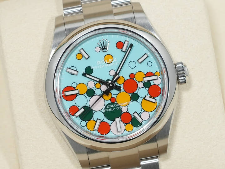 Rolex Oyster Perpetual 31 Ref. 277200 Stainless Steel Celebration Motif Dial Unused zn983qym