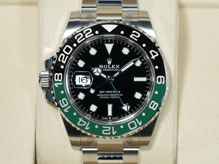 Rolex GMT-Master II Ref. 126720VTNR Stainless Steel Black Dial Oyster Bracelet Unused p95am7ys