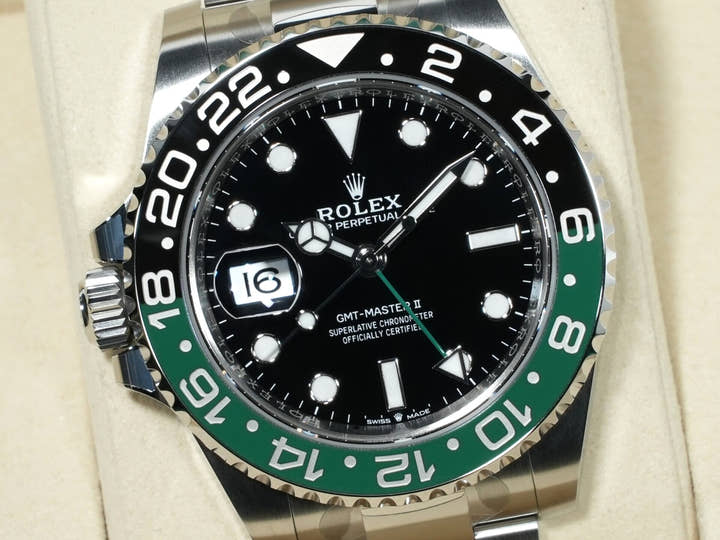 Rolex GMT-Master II Ref. 126720VTNR Stainless Steel Black Dial Oyster Bracelet Unused p95am7ys
