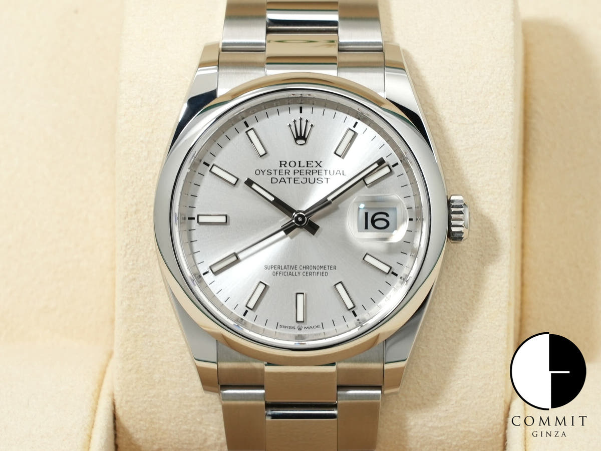 Rolex Datejust 36 Ref. 126200 Stainless Steel Silver Dial Oyster Bracelet Excellent Condition 9ipwviad