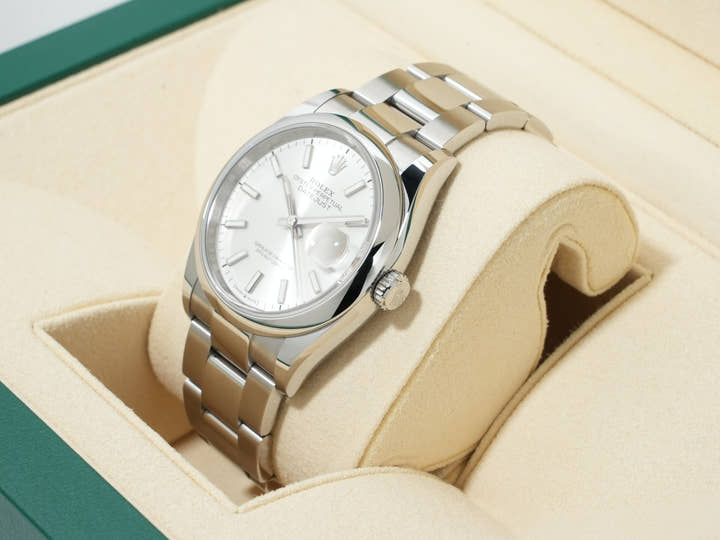 Rolex Datejust 36 Ref. 126200 Stainless Steel Silver Dial Oyster Bracelet Excellent Condition 9ipwviad