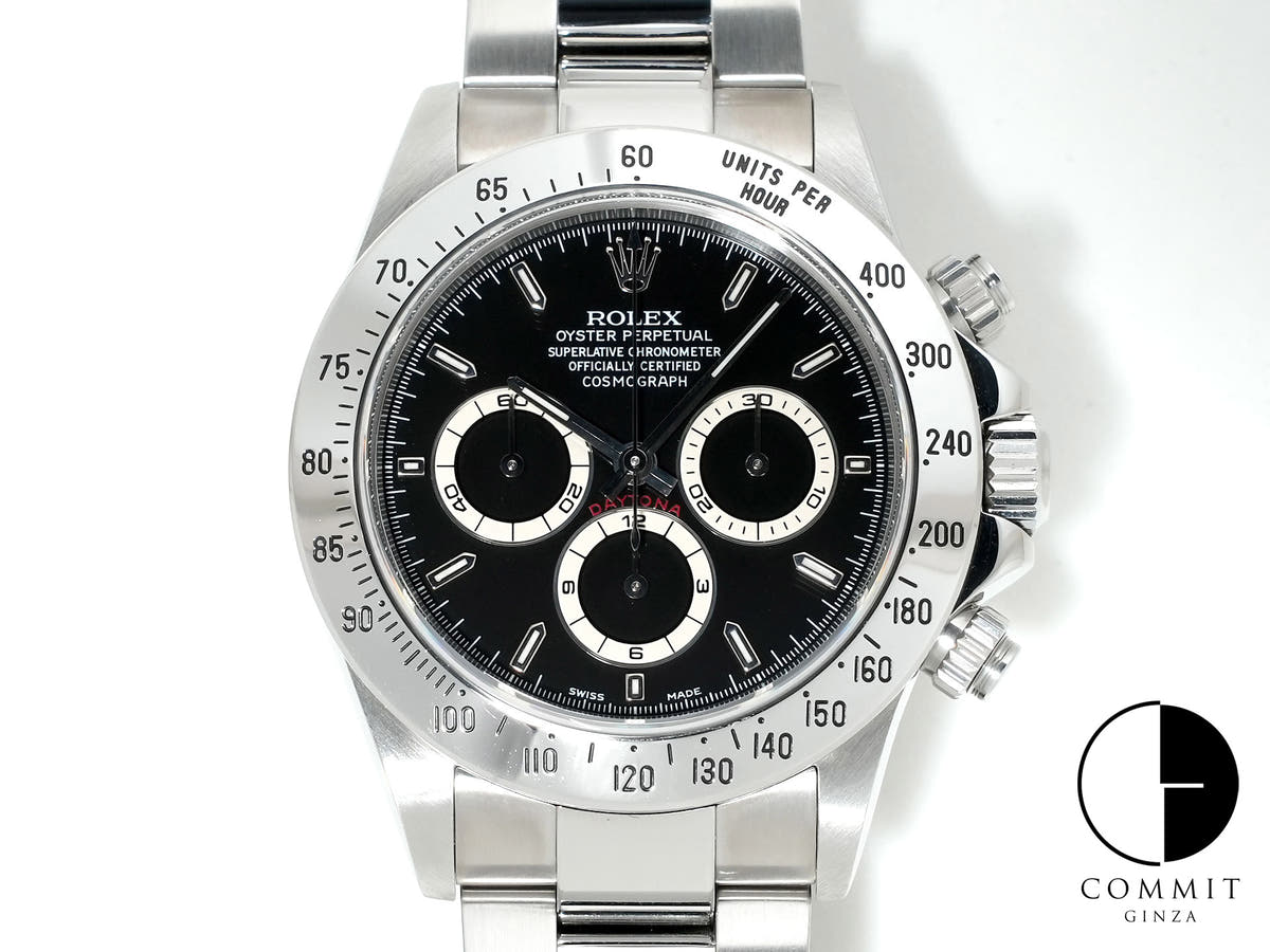 Rolex Daytona El Primero Ref. 16520 Stainless Steel Black Dial Excellent Condition bu4pc463